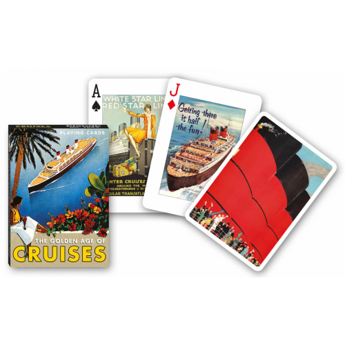 Carti de joc de colectie cu tema "Golden Age of Cruises"